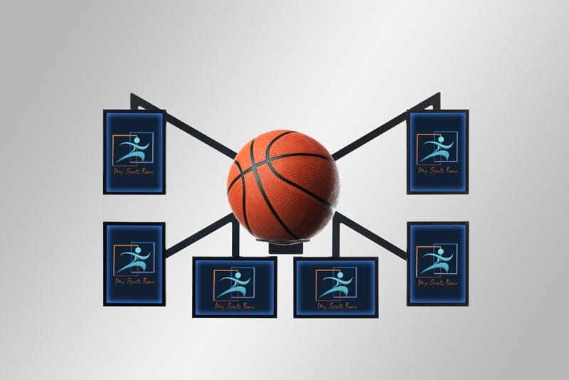 Basketball Frame with Horizontal and Vertical Pictures - empty frames Basketball Frame with Horizontal and Vertical Pictures - empty frames