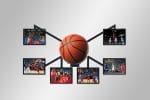 Basketball Frame with Horizontal Pictures