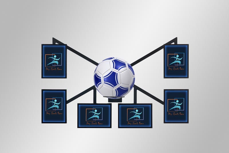 Soccer Frame with Horizontal and Vertical Pictures - empty frames Soccer Frame with Horizontal and Vertical Pictures - empty frames